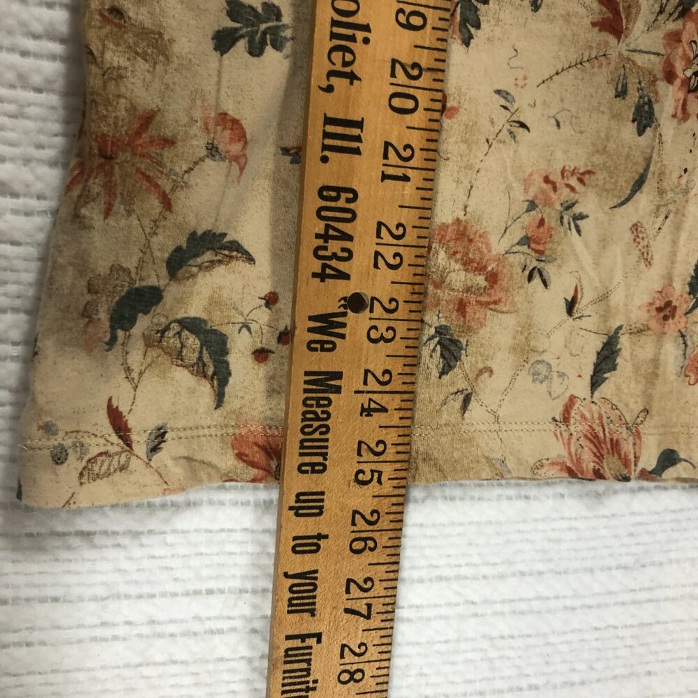 Lauren Jeans Co. Floral Ruffle Neckline 3/4 Sleeve Blouse Top - Picture 8 of 8